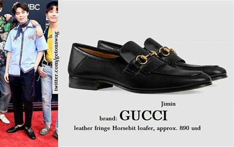 jimin gucci shoes|gucci loafers for women.